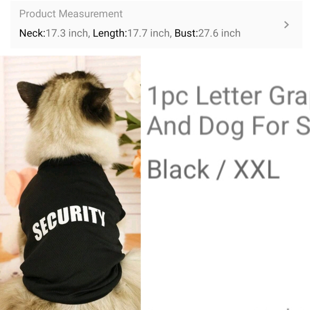 Black Security Dog Shirt